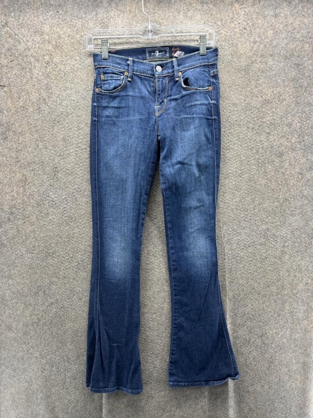 7 For All Mankind Jeans Womens 24P Blue Lexie Petite Slim Bootcut Denim